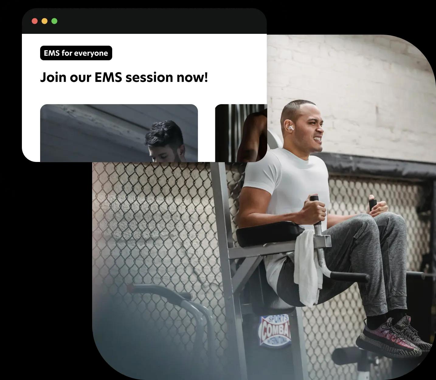 Create a professional, modern website for your EMS (Electro Muscle Stimulation) studio with our 50+ customizable templates