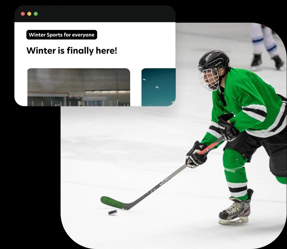 Create a professional, modern website for your winter sports facilities with our 50+ customizable templates