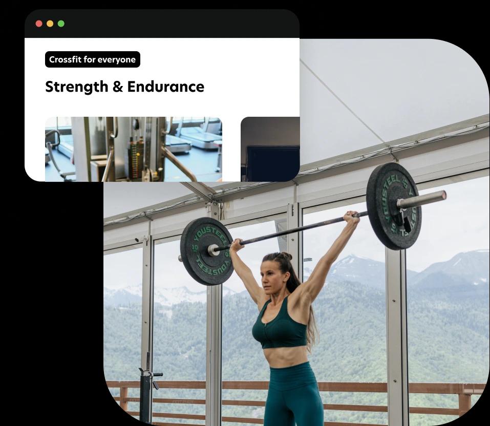 Design a professional and customised look for your CrossFit Gym with our 50+ customizable website templates.