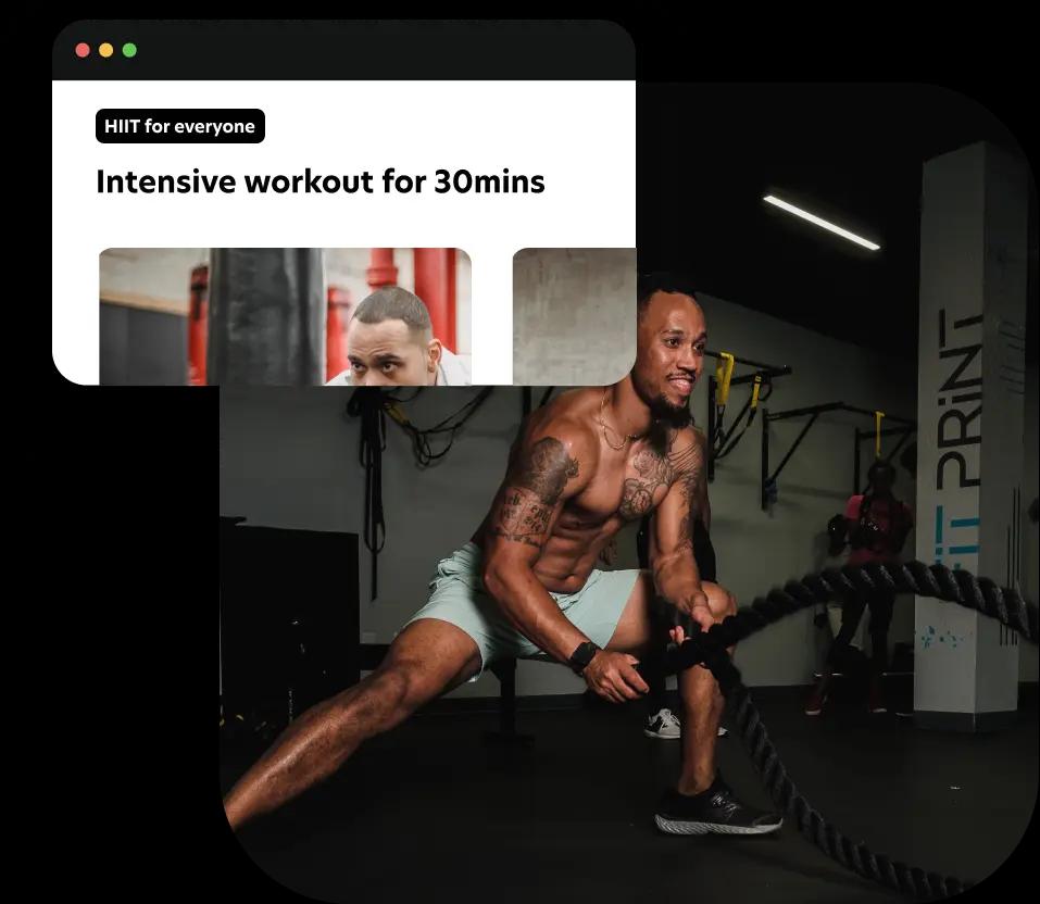 It's time to represent your highest intensity workout online using our 50+ customizable website templates!