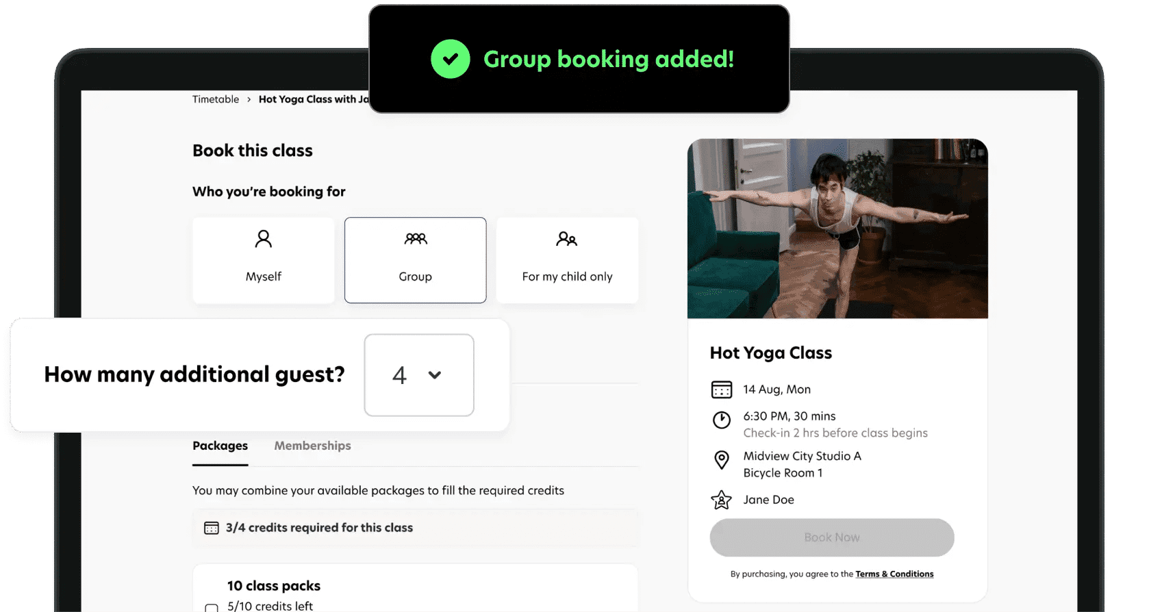 Group booking